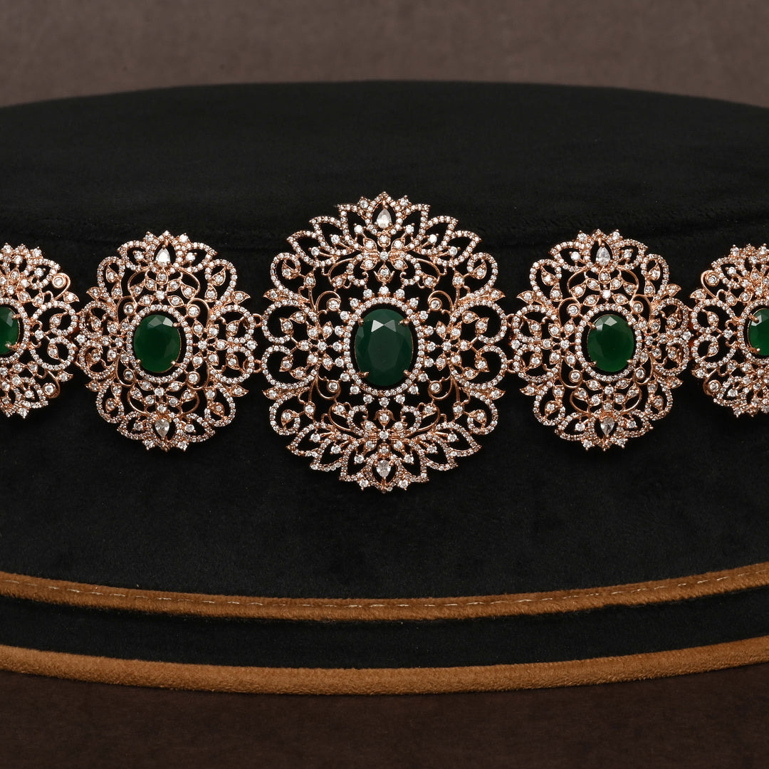 Rose Gold Finish Vaddanam