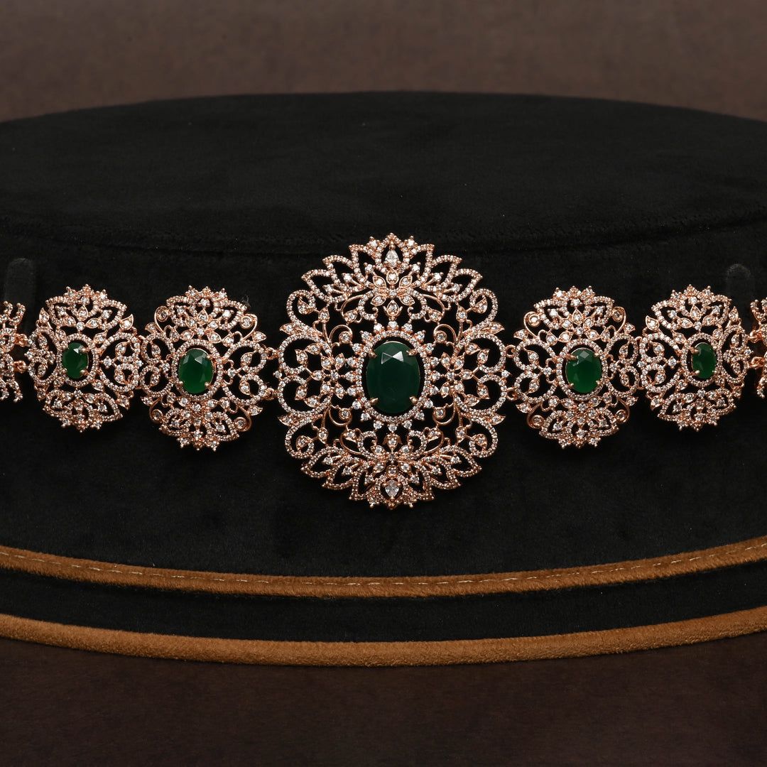 Rose Gold Finish Vaddanam