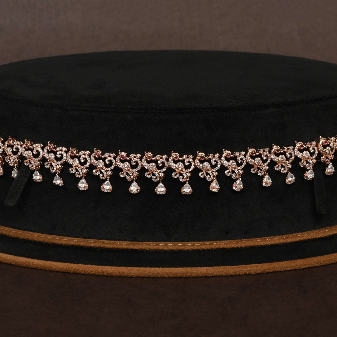 Rose Gold Finish Vaddanam