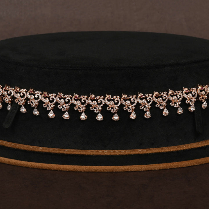 Rose Gold Finish Vaddanam