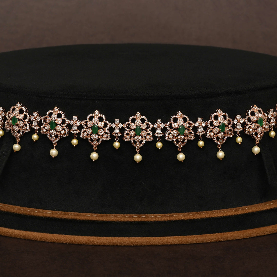 Rose Gold Finish Vaddanam