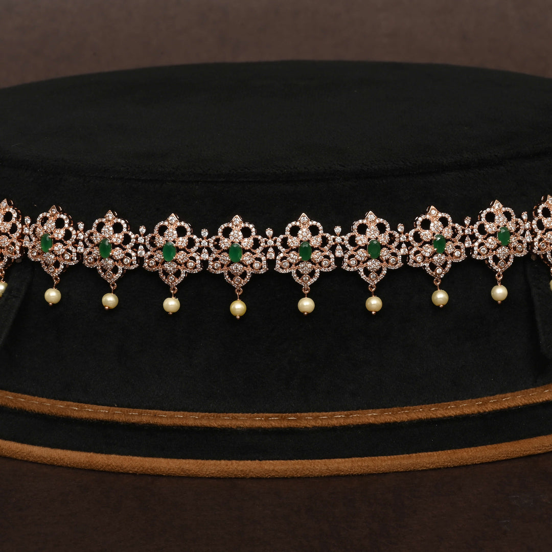 Rose Gold Finish Vaddanam