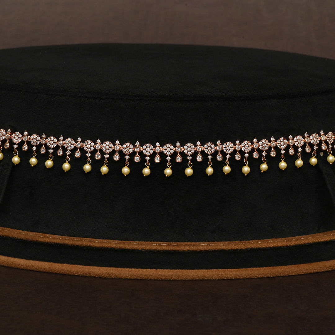 Rose Gold Finish Vaddanam