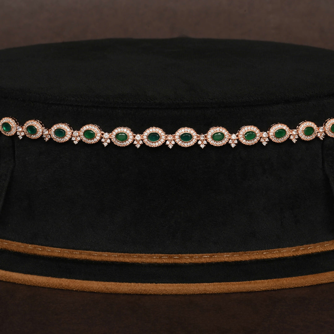 Rose Gold Finish Vaddanam