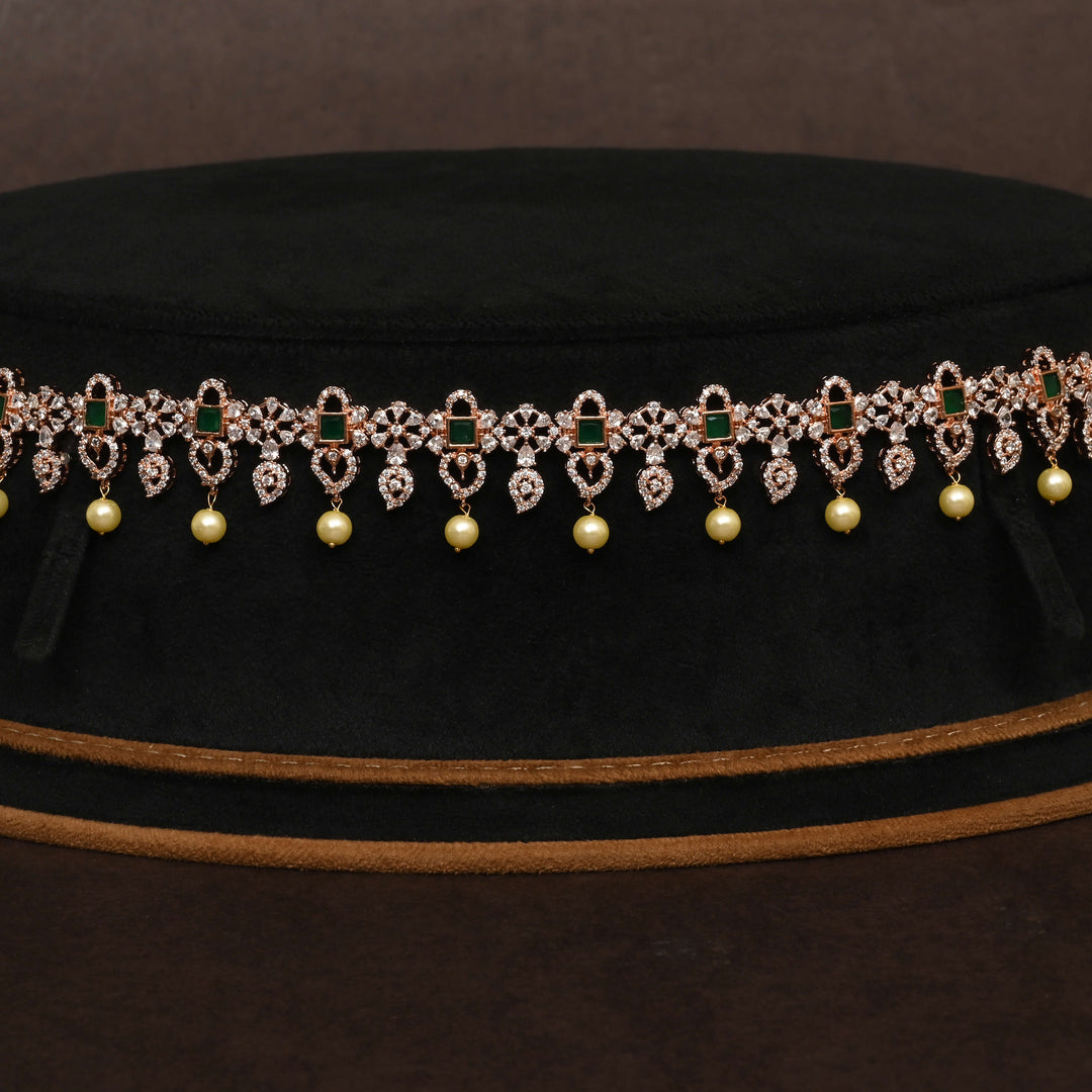 Rose Gold Finish Vaddanam