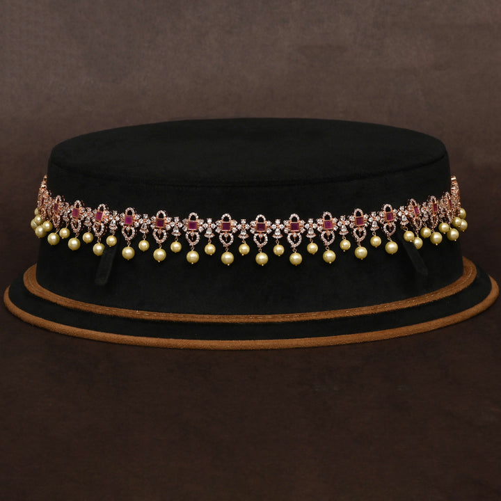 Rose Gold Finish Vaddanam