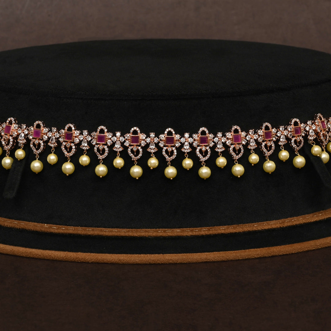 Rose Gold Finish Vaddanam