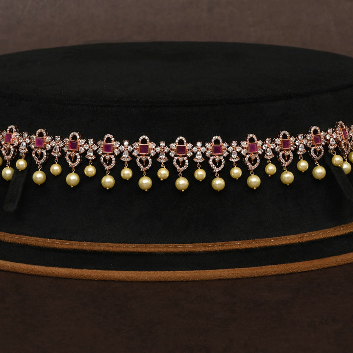 Rose Gold Finish Vaddanam