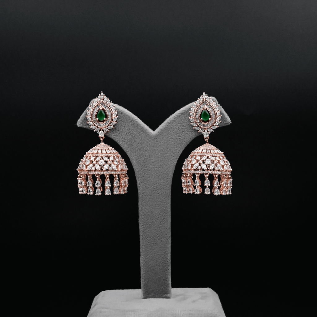 CZ Emerald Earrings