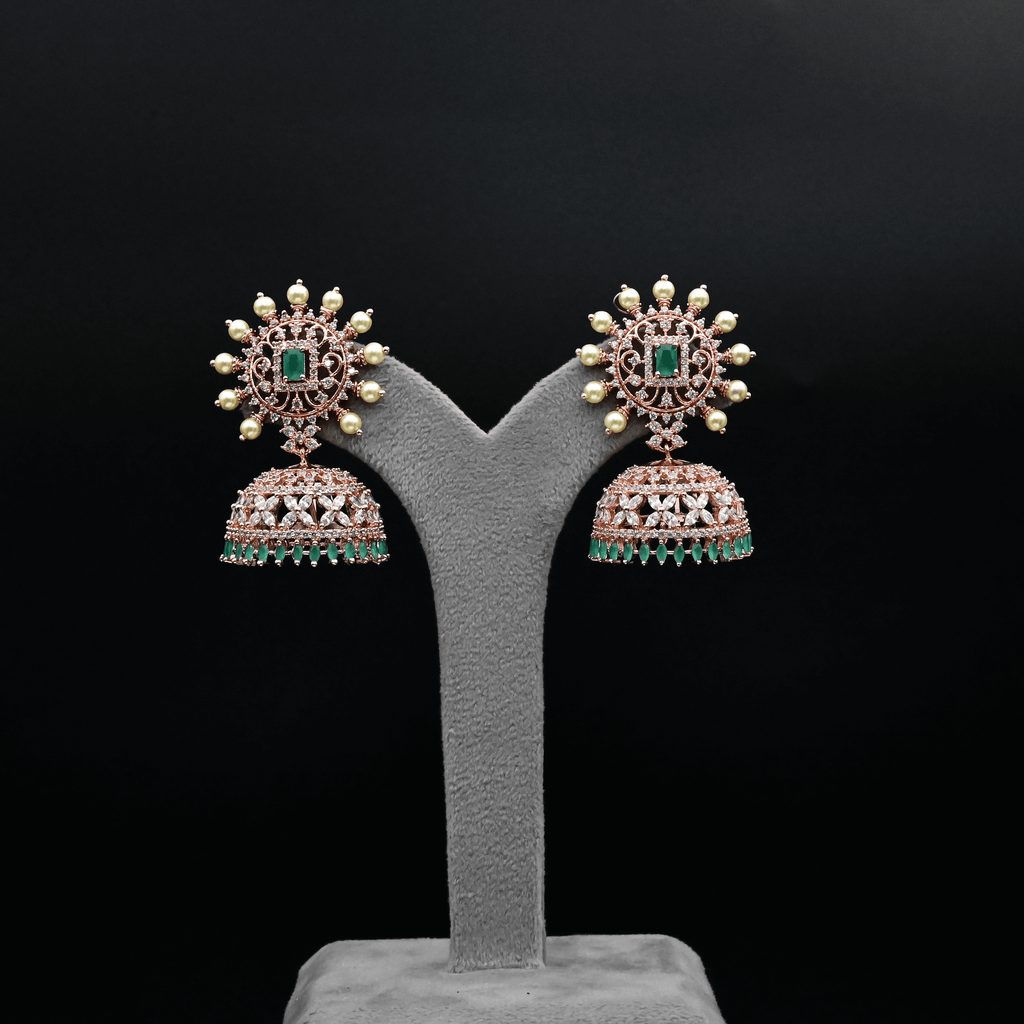 CZ Emerald Earrings