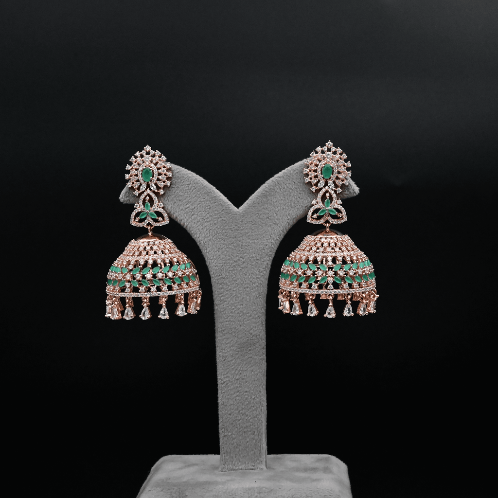 CZ Emerald Earrings