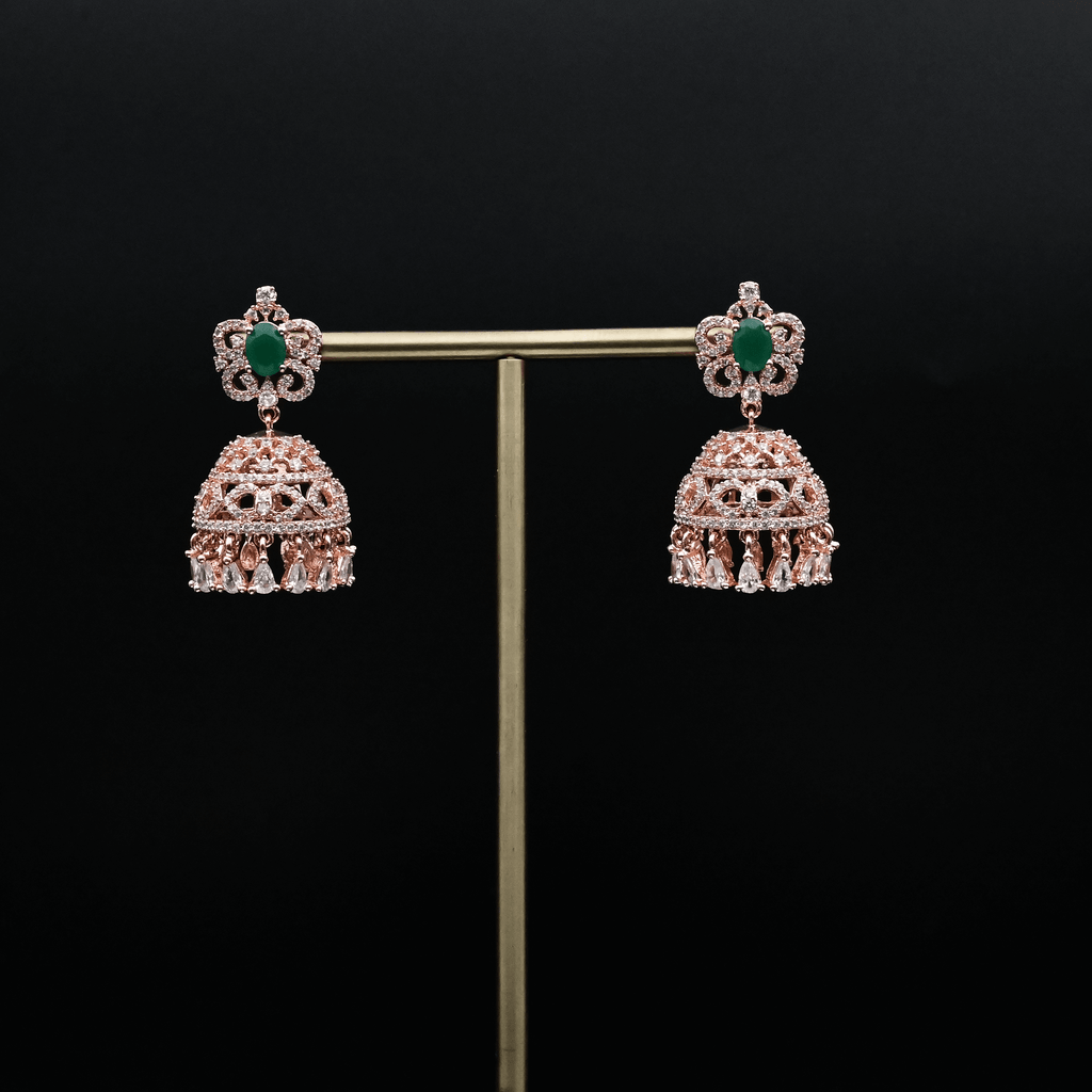 CZ Emerald Earrings