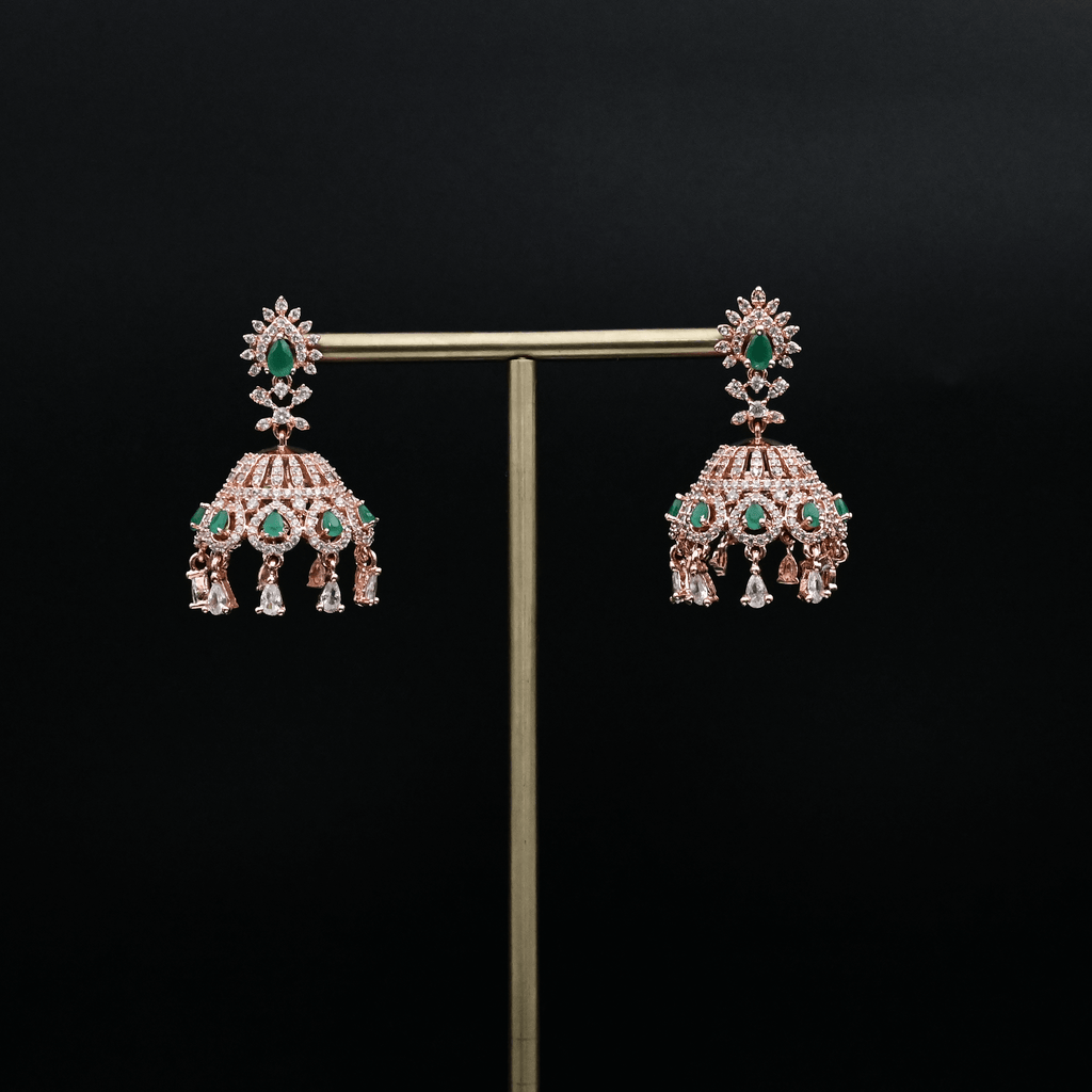 CZ Emerald Earrings