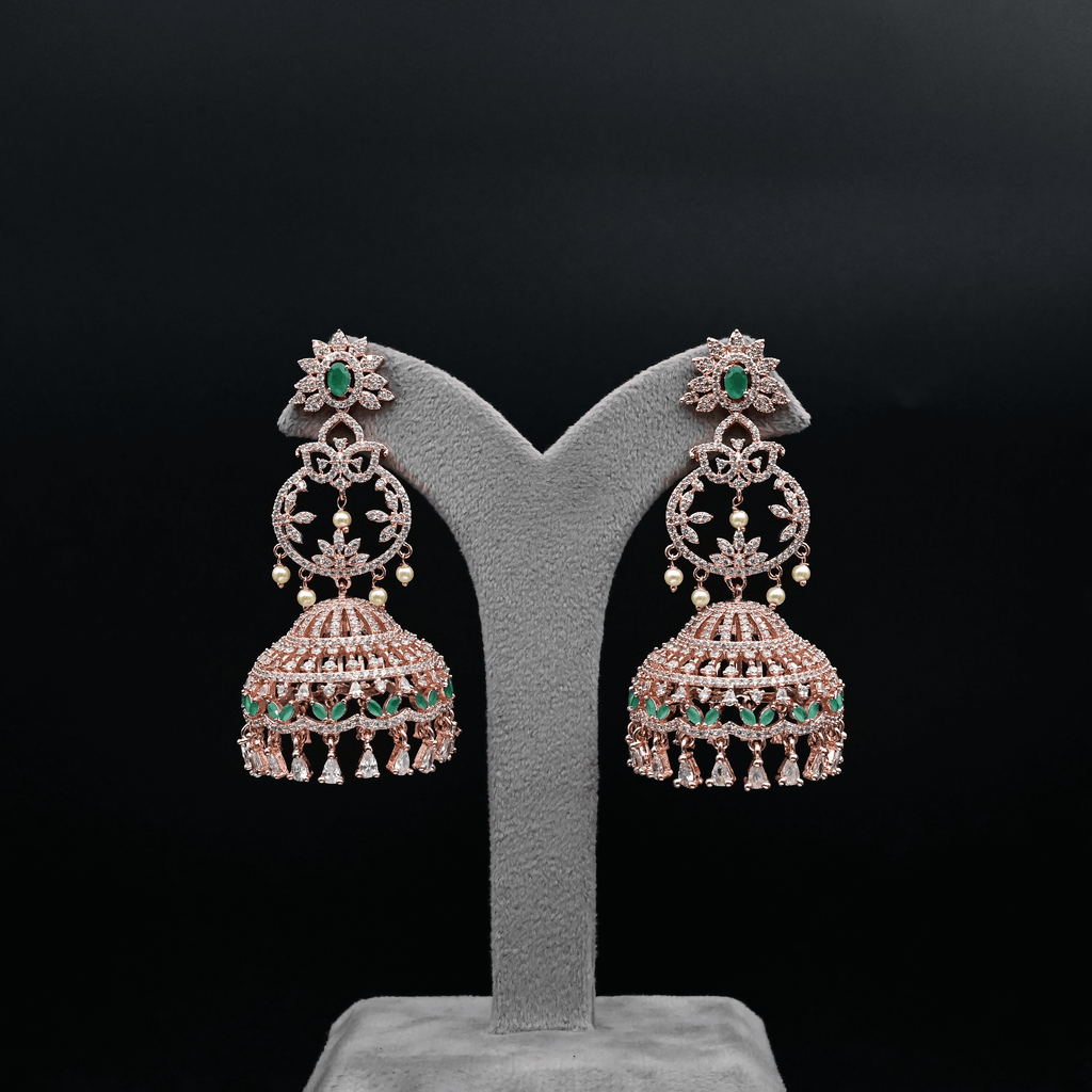 CZ Emerald Earrings