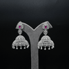 CZ Ruby Earrings