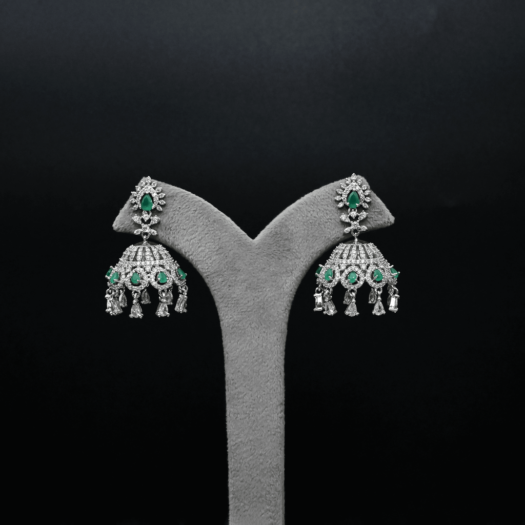 CZ Emerald Earrings