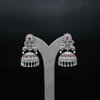 CZ Ruby Earrings