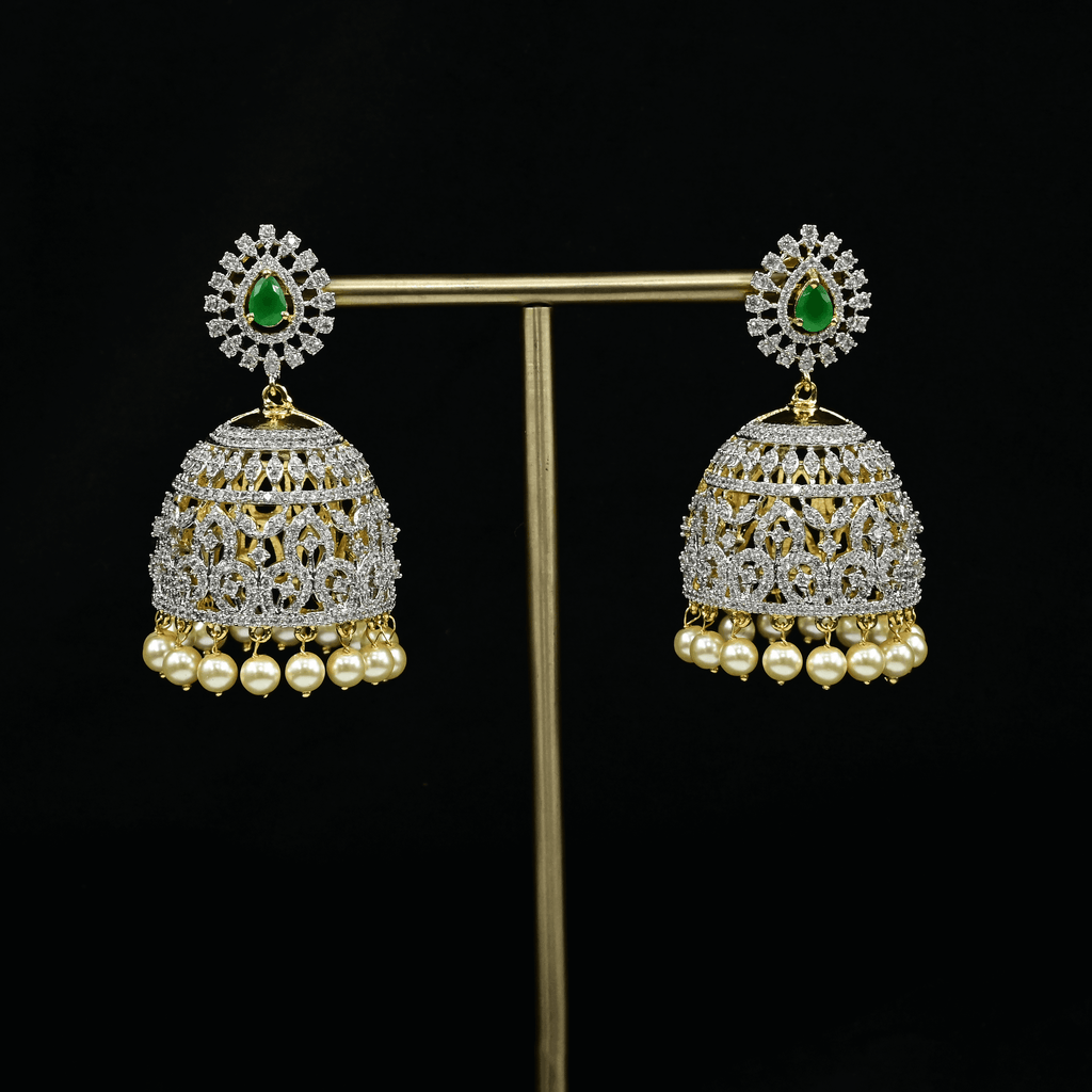 CZ Emerald Earrings