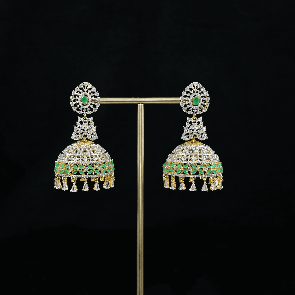 CZ Emerald Earrings