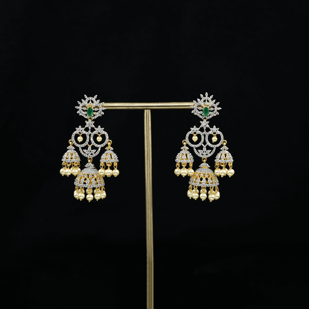 CZ Emerald Earrings