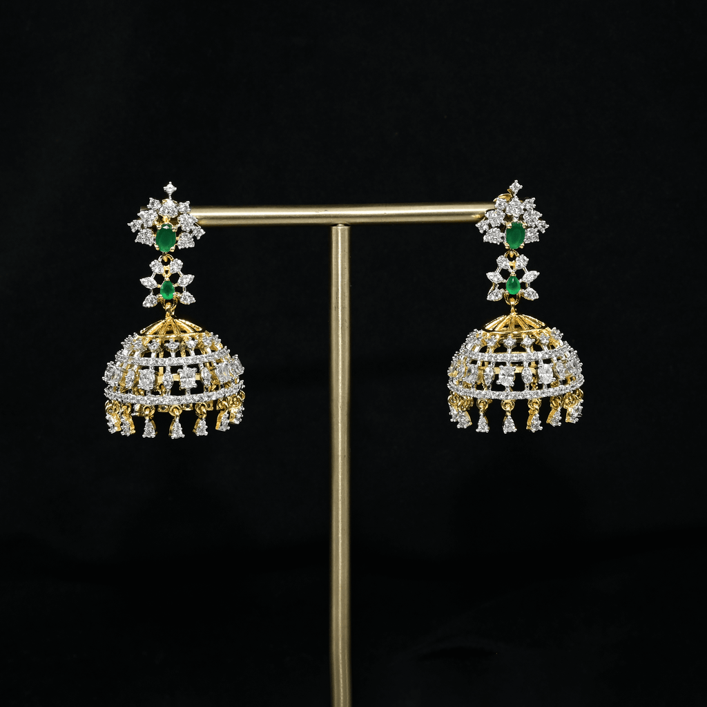 CZ Emerald Earrings