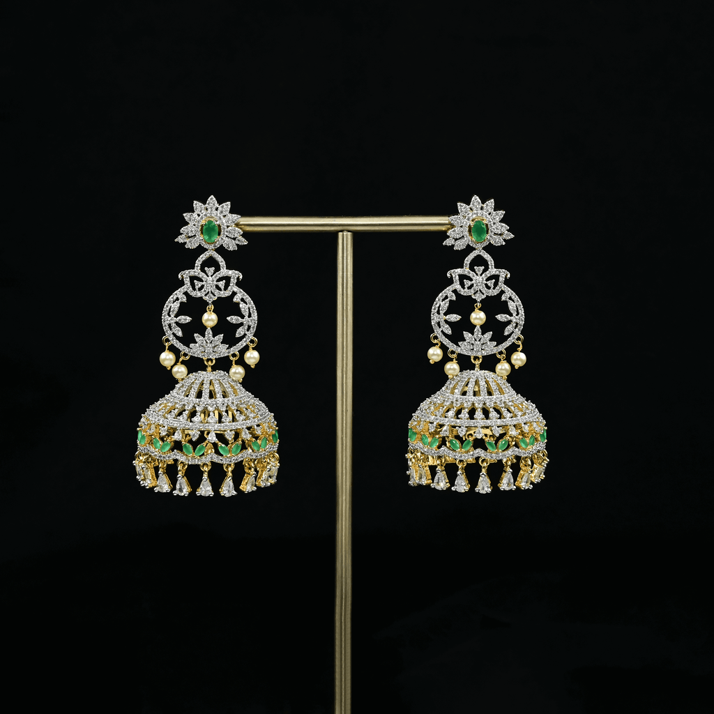 CZ Emerald Earrings