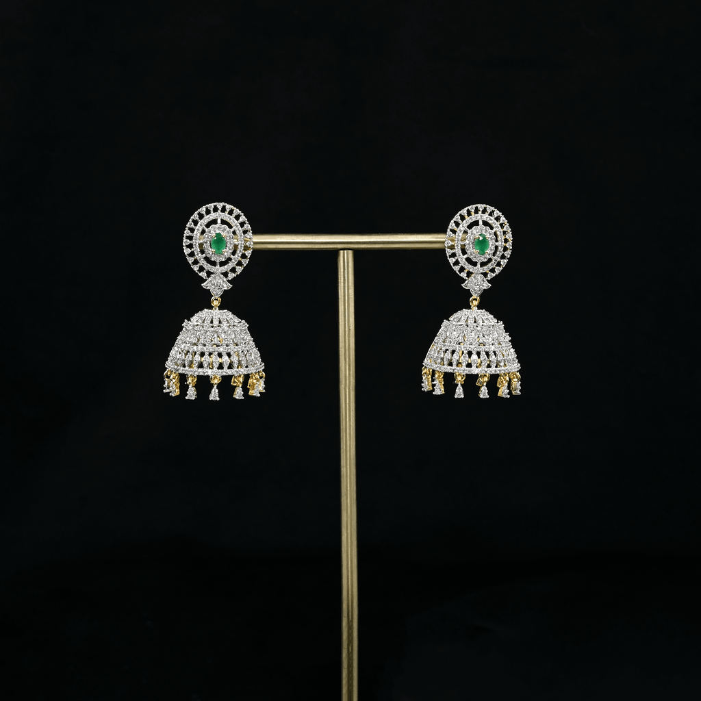 CZ Emerald Earrings