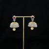 CZ Ruby Earrings