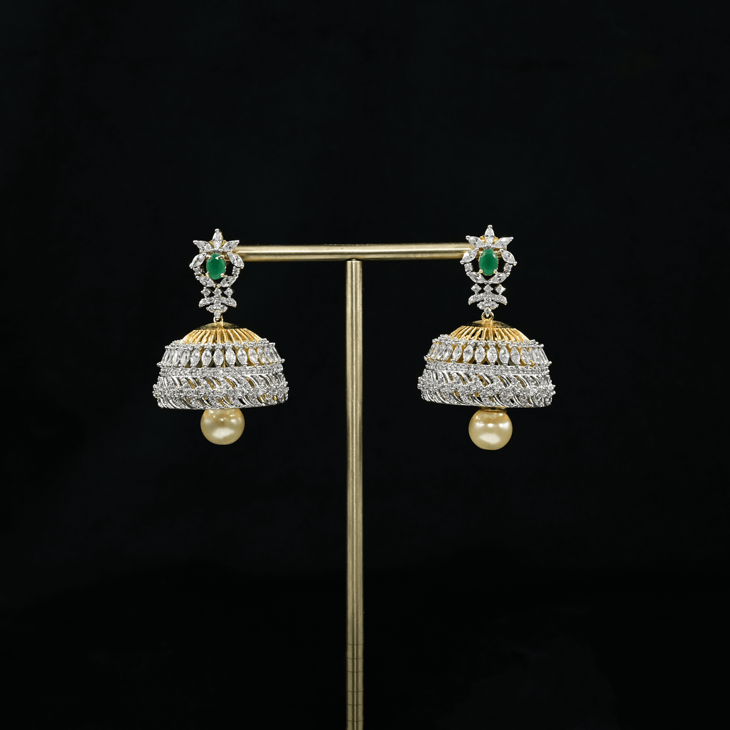 CZ Emerald Earrings