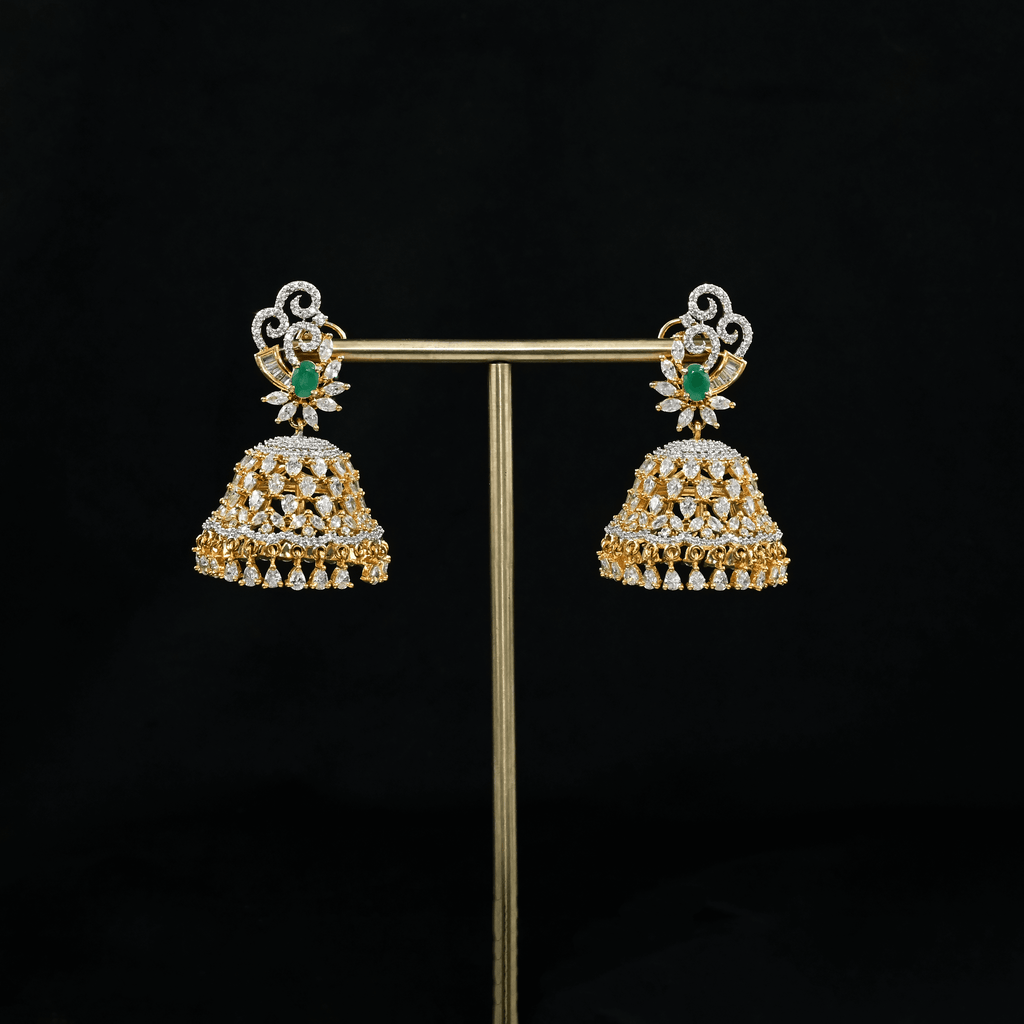 CZ Emerald Earrings