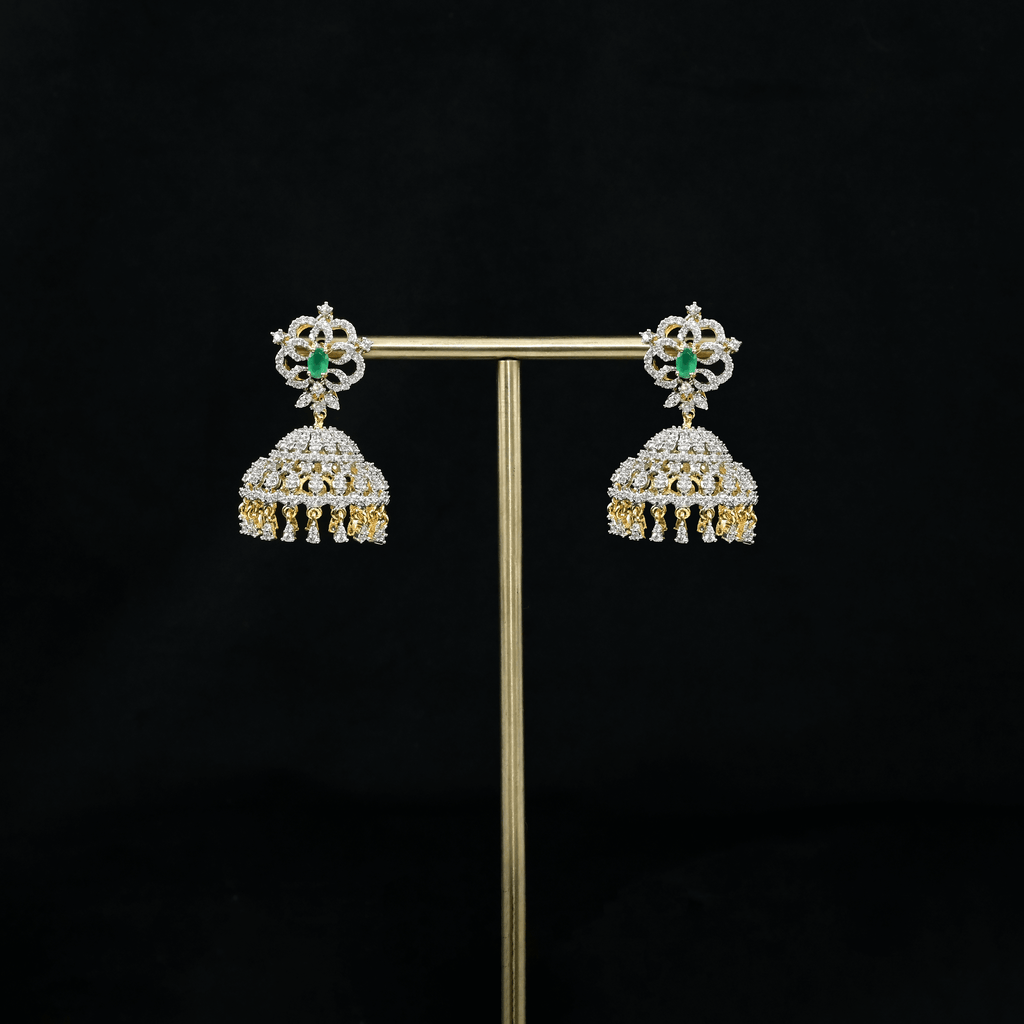 CZ Emerald Earrings