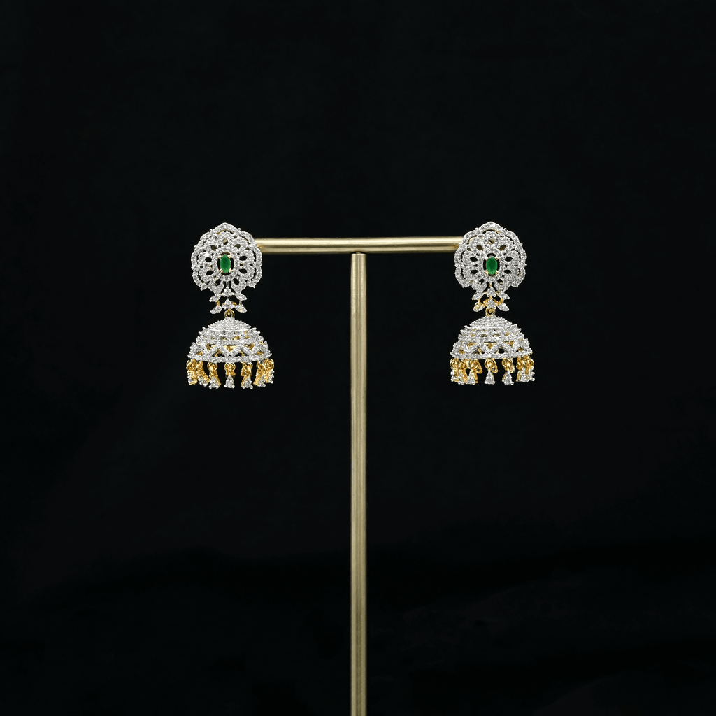 CZ Emerald Earrings