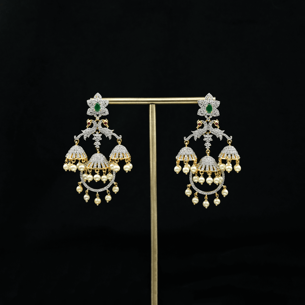 CZ Emerald Earrings