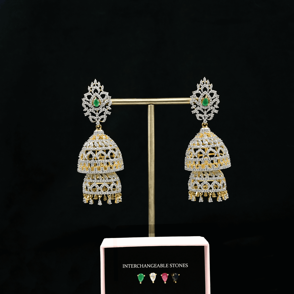 CZ Multi Stone Earrings