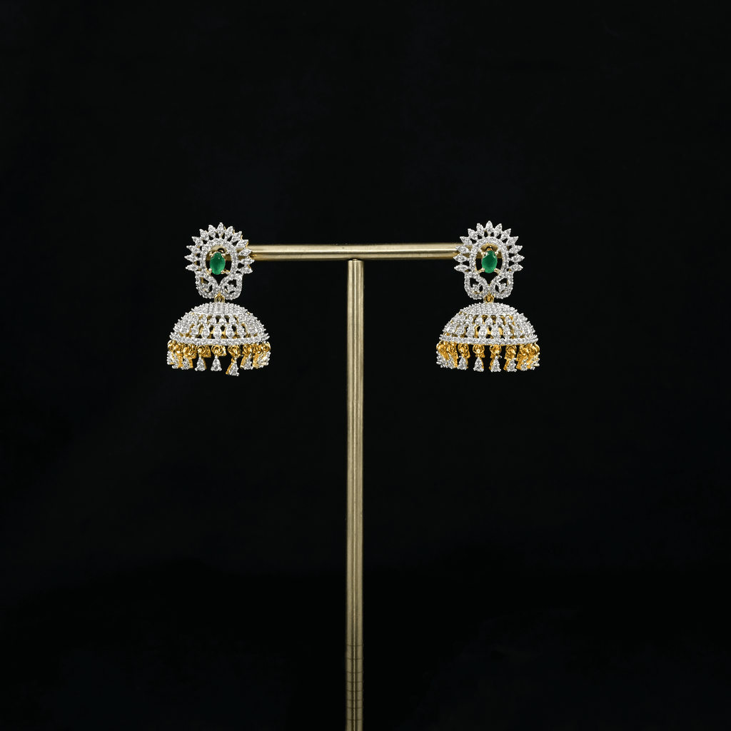 CZ Emerald Earrings