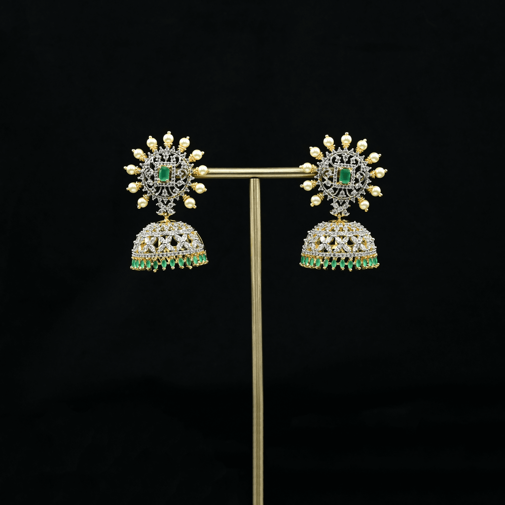 CZ Emerald Earrings