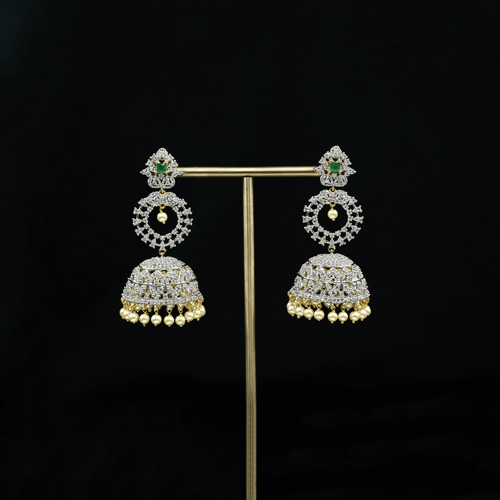 CZ Emerald Earrings