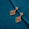 CZ Ruby Earrings