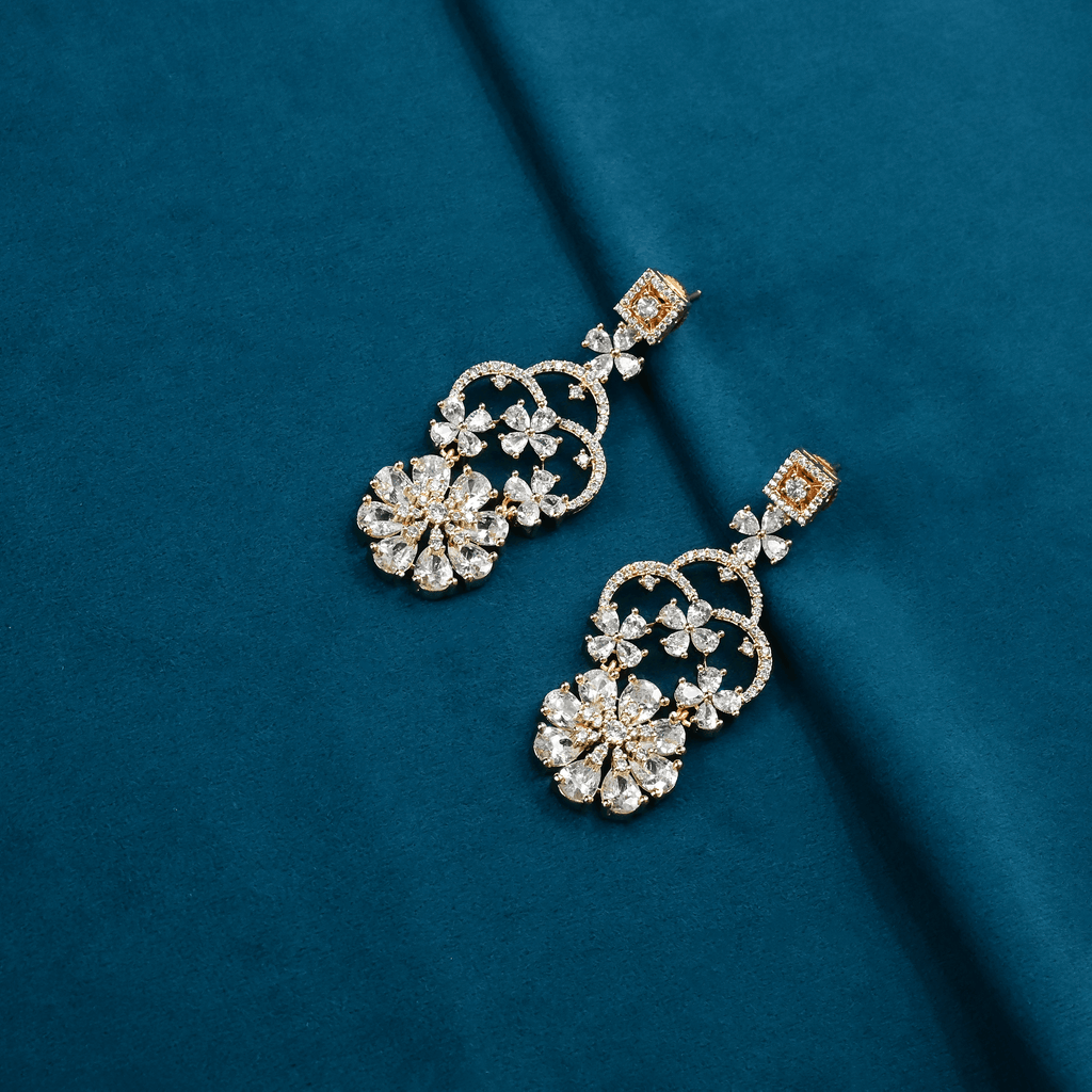 CZ Chandbali Earrings