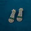 CZ Emerald Chandbali Earrings