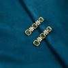 CZ Emerald Chandbali Earrings