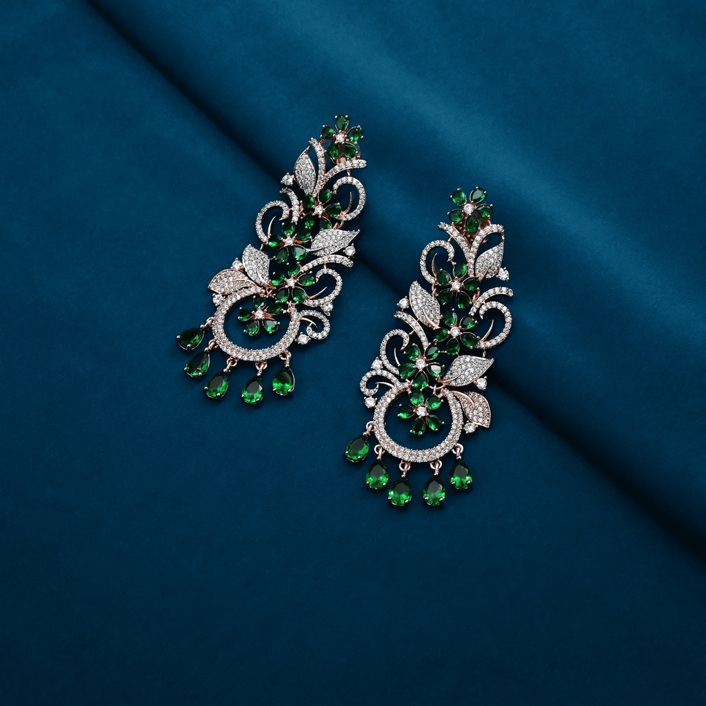 CZ Chandbali Earrings