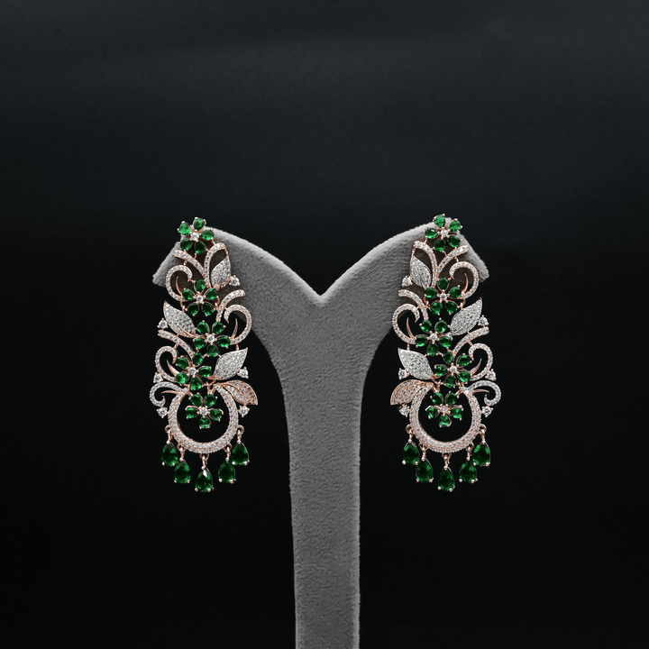 CZ Chandbali Earrings