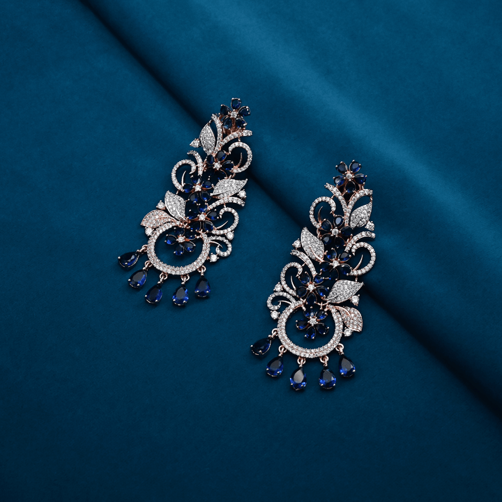 CZ Chandbali Earrings