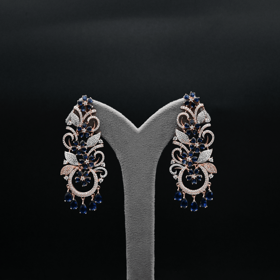 CZ Chandbali Earrings