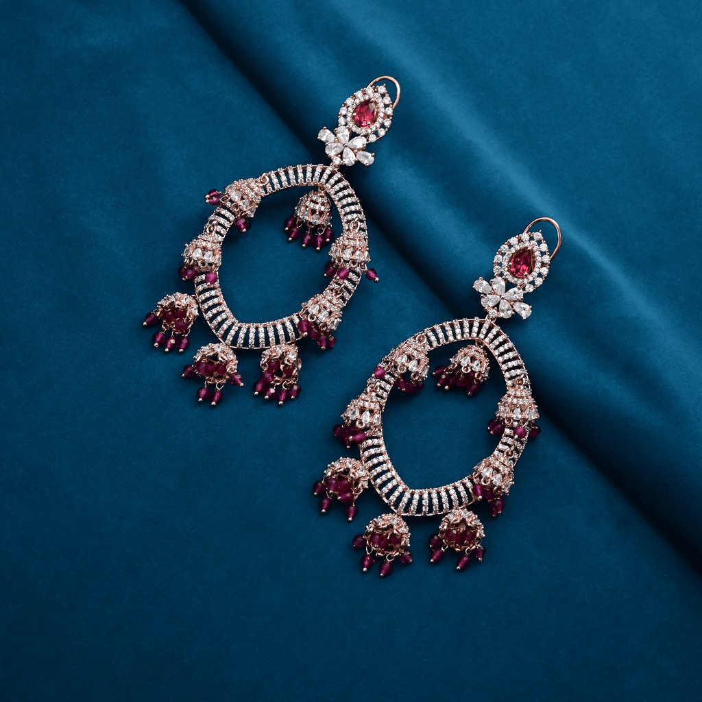 CZ Chandbali Earrings