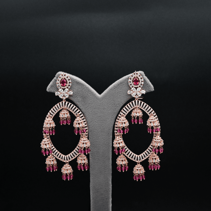 CZ Chandbali Earrings