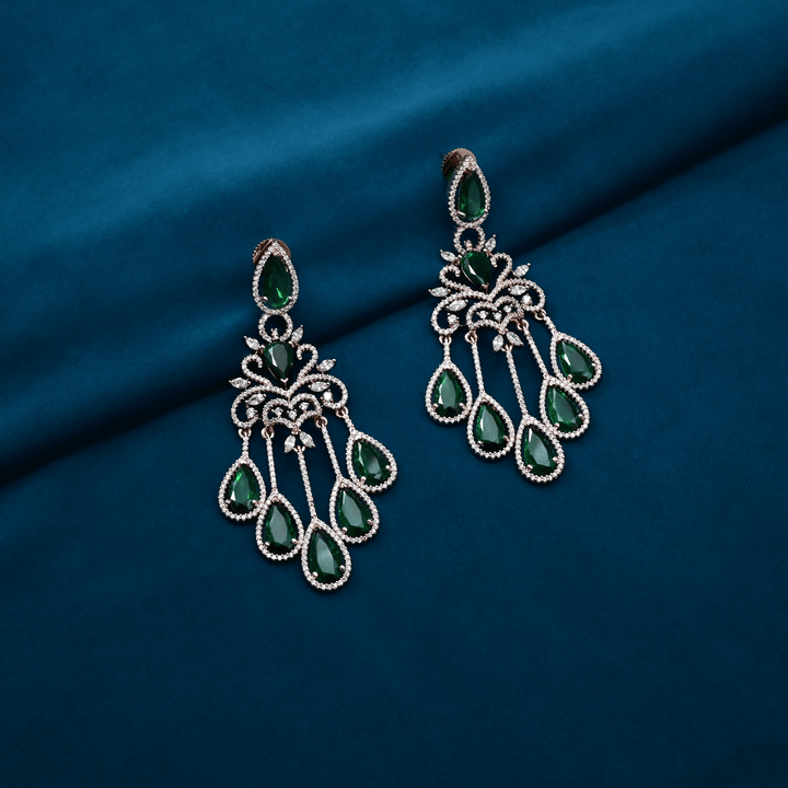 CZ Chandbali Earrings