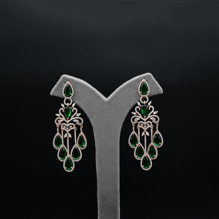 CZ Chandbali Earrings