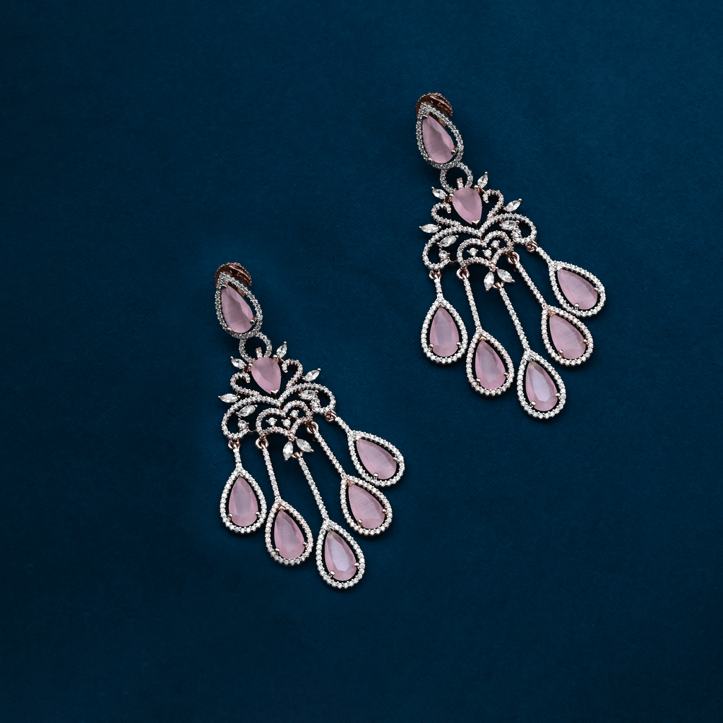 CZ Chandbali Earrings